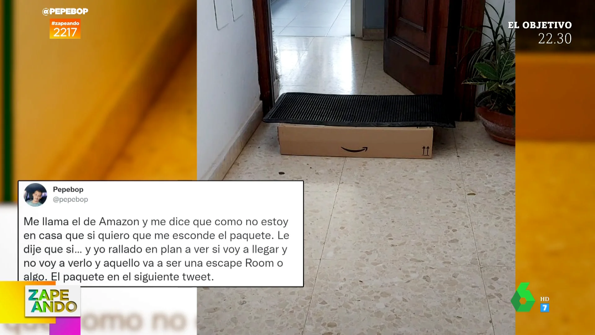 El surrealista 'escondite' de un repartidor de Amazon de un pedido: así lo 'esconde' bajo el felpudo para que no lo roben