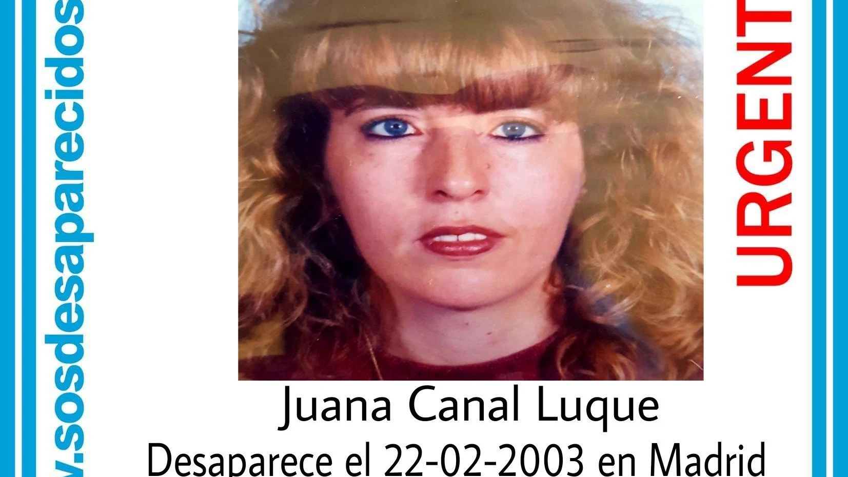 Juana Canal, desaparecida en 2003