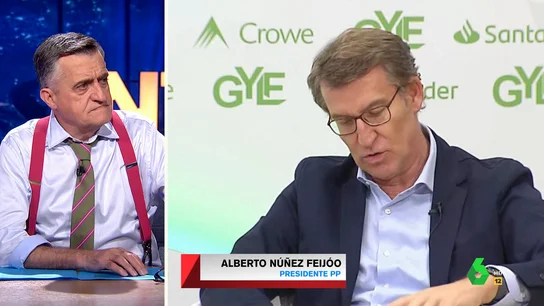 Wyoming no da crédito a estas palabras de Alberto Núñez Feijóo: "No tiene ni puñetera idea de lo que está hablando" Wyoming no da crédito a estas palabras de Alberto Núñez Feijóo: "No tiene ni puñetera idea de lo que está hablando"