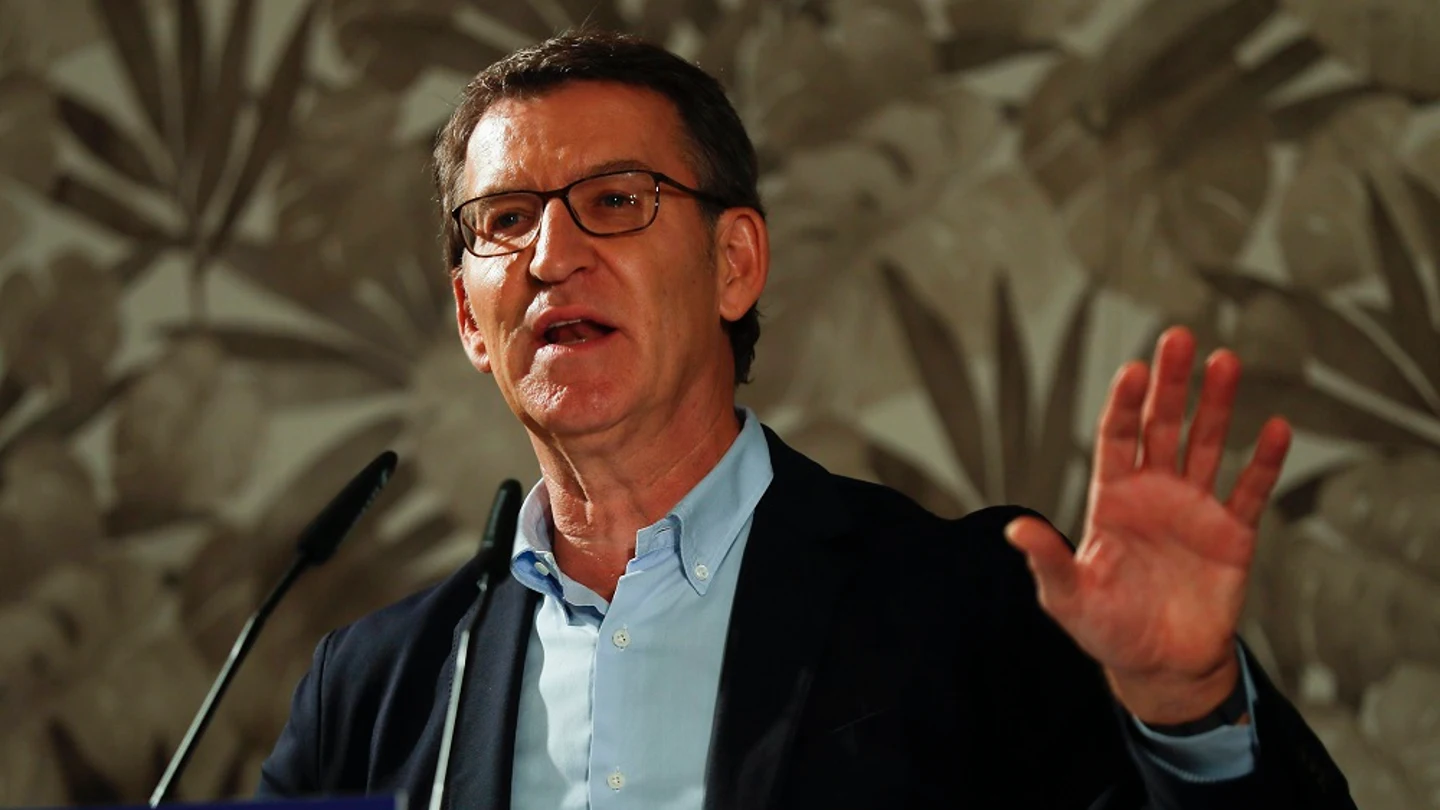 Feijóo en un acto del PP Feijóo en un acto del PP