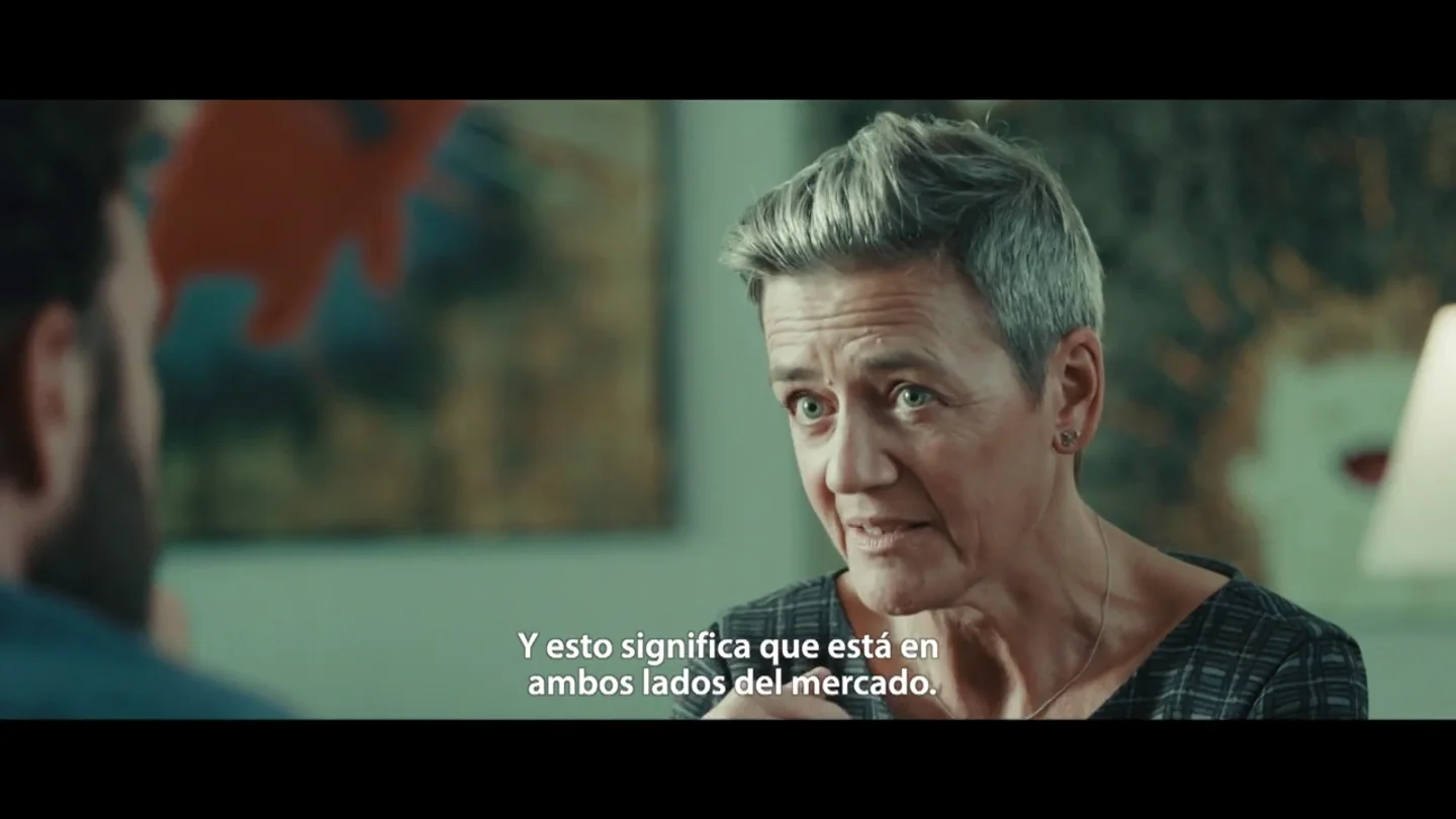 La reacción de la comisaria europea de Competencia cuando Gonzo le pregunta por qué Amazon no paga impuestos La reacción de la comisaria europea de Competencia cuando Gonzo le pregunta por qué Amazon no paga impuestos