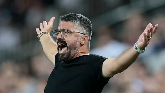 Gattuso, entrenador del Valencia Gattuso, entrenador del Valencia