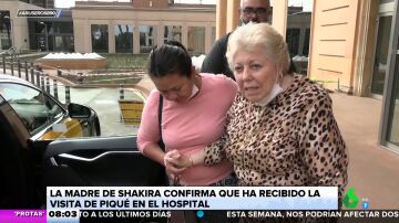 La madre de Shakira, sobre la visita de Piqué en el hospital: "Seguimos siendo familia"