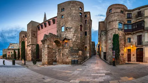 Muralla de Barcino, en Barcelona Muralla de Barcino, en Barcelona