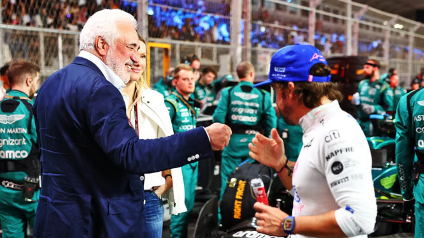 Lawrence Stroll y Fernando Alonso Lawrence Stroll y Fernando Alonso