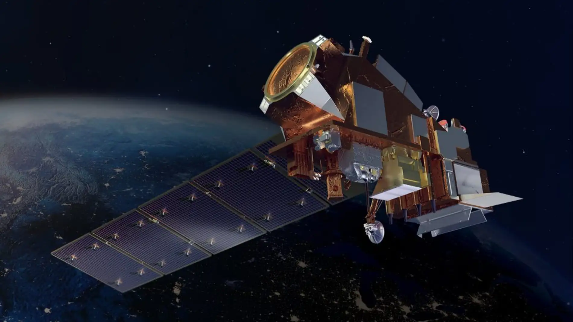 Ilustración del satélite Joint Polar Satellite System-2 (JPSS-2)