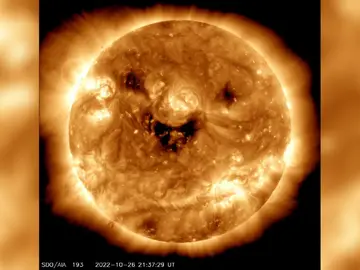 Imagen del Sol "sonriendo" Imagen del Sol "sonriendo"