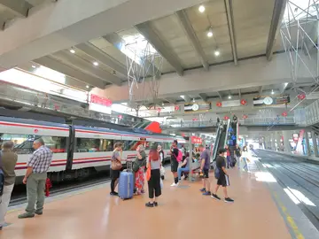 Tren de Renfe en la estación de Atocha de Madrid