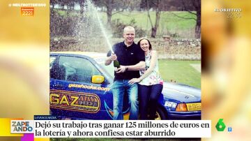 Un hombre deja su trabajo tras ganar 125 millones de euros en la lotería y ahora dice estar aburrido 