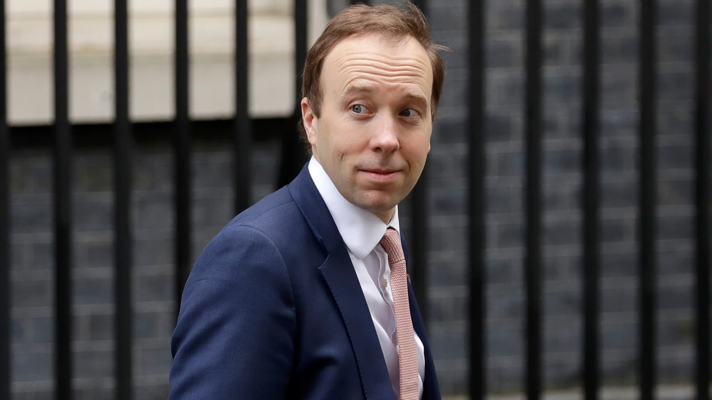El exministro británico de Sanidad, Matt Hancock. El exministro británico de Sanidad, Matt Hancock.