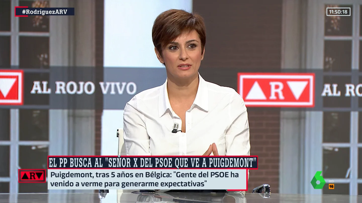 La ministra Isabel Rodríguez niega reuniones del PSOE con Puigdemont: "No me merece ninguna credibilidad" La ministra Isabel Rodríguez niega reuniones del PSOE con Puigdemont: "No me merece ninguna credibilidad"