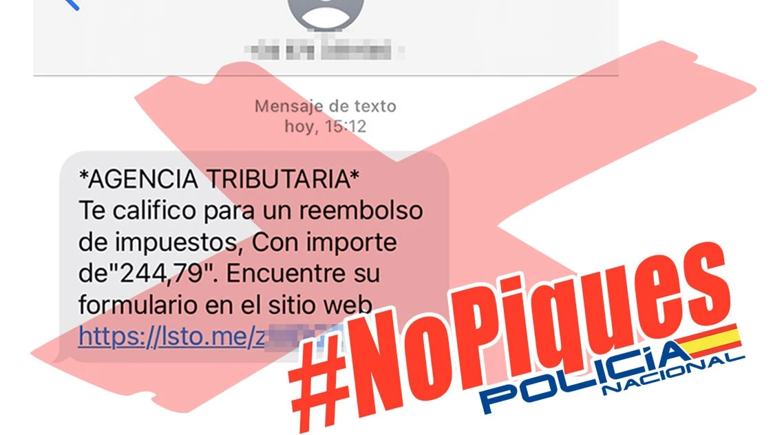 La Policía Nacional alerta de una nueva estafa: cuidado si recibes este mensaje de la Agencia Tributaria