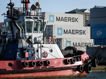 Un barco de la naviera Maersk.