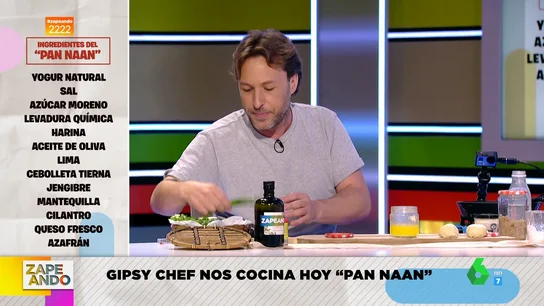 Gipsy Chef cocina pan naan en Zapeando Gipsy Chef cocina pan naan en Zapeando