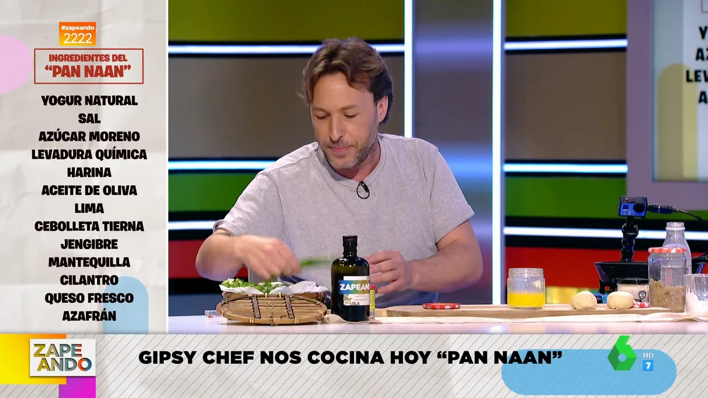 Gipsy Chef cocina pan naan en Zapeando Gipsy Chef cocina pan naan en Zapeando