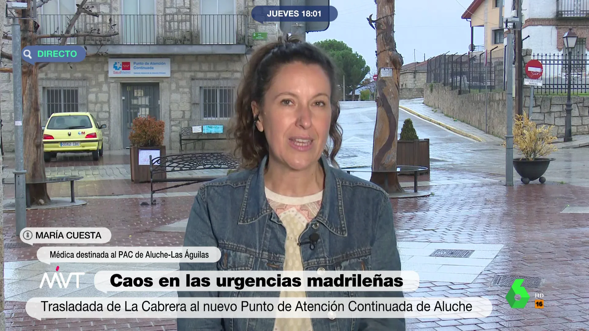 La reivindicación de una médica rural trasladada a urgencias de Madrid: "Han desvestido un santo para vestir a otro"