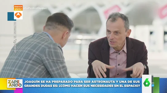 Pedro Duque desvela a Joaquín cómo se hace caca en el espacio Pedro Duque desvela a Joaquín cómo se hace caca en el espacio