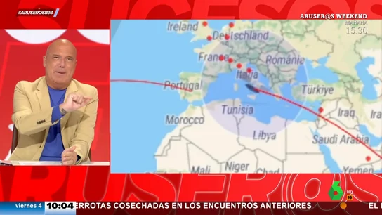 Alfonso Arús, atemorizado con la segunda pasada del cohete: "Hay más posibilidades de que te caiga en la sesera" Alfonso Arús, atemorizado con la segunda pasada del cohete: "Hay más posibilidades de que te caiga en la sesera"