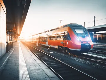 Imagen de archivo de un tren Imagen de archivo de un tren