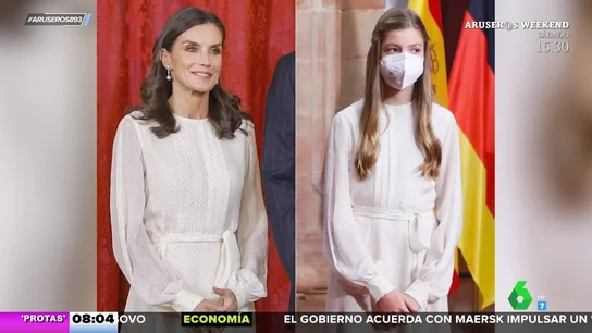 La reina Letizia 'husmea' en el armario de su hija Sofía y escoge uno de sus vestidos para un evento La reina Letizia 'husmea' en el armario de su hija Sofía y escoge uno de sus vestidos para un evento