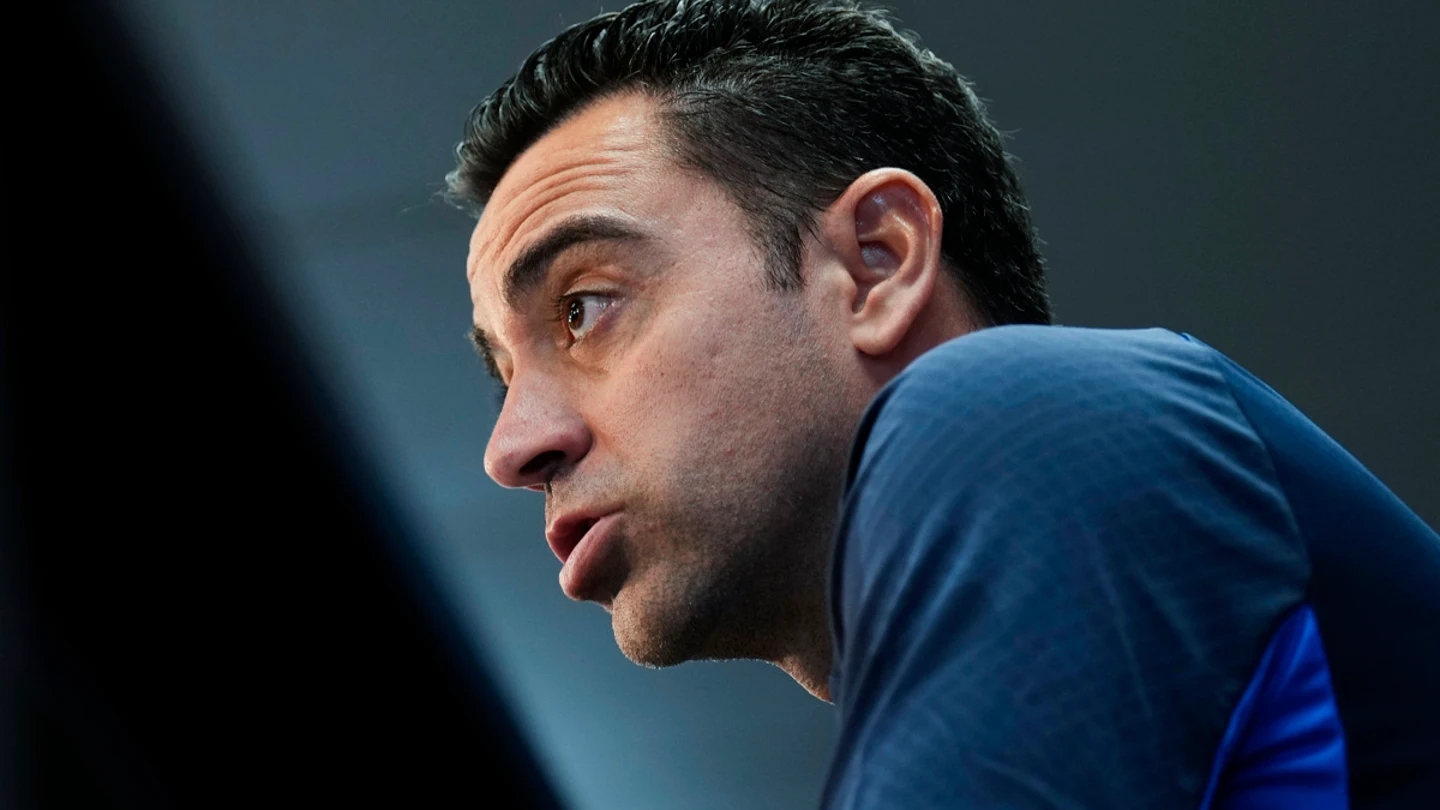 Xavi Hernández, en rueda de prensa Xavi Hernández, en rueda de prensa