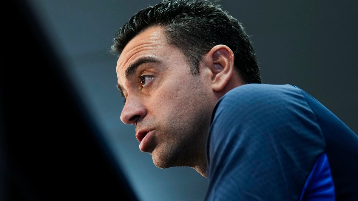 Xavi Hernández, en rueda de prensa