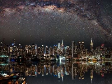 Vista nocturna de New York