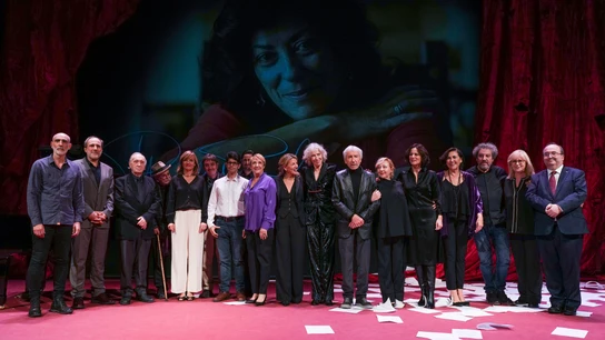Un momento del homenaje a la escritora Almudena Grandes, organizado por la Fundación Academia de Cine. Un momento del homenaje a la escritora Almudena Grandes, organizado por la Fundación Academia de Cine.