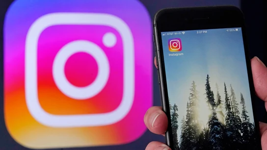 El logo de Instagram El logo de Instagram