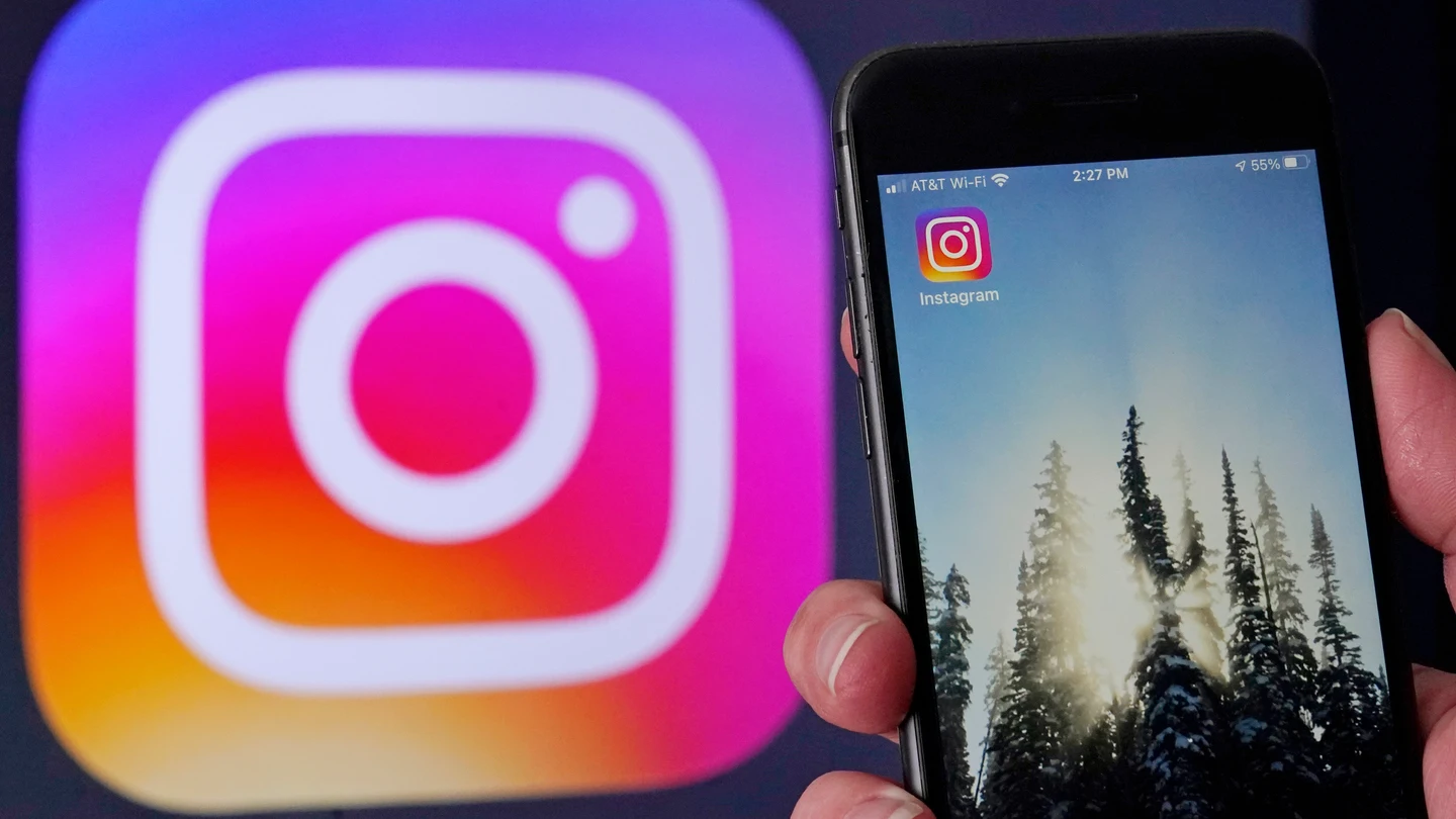 El logo de Instagram El logo de Instagram