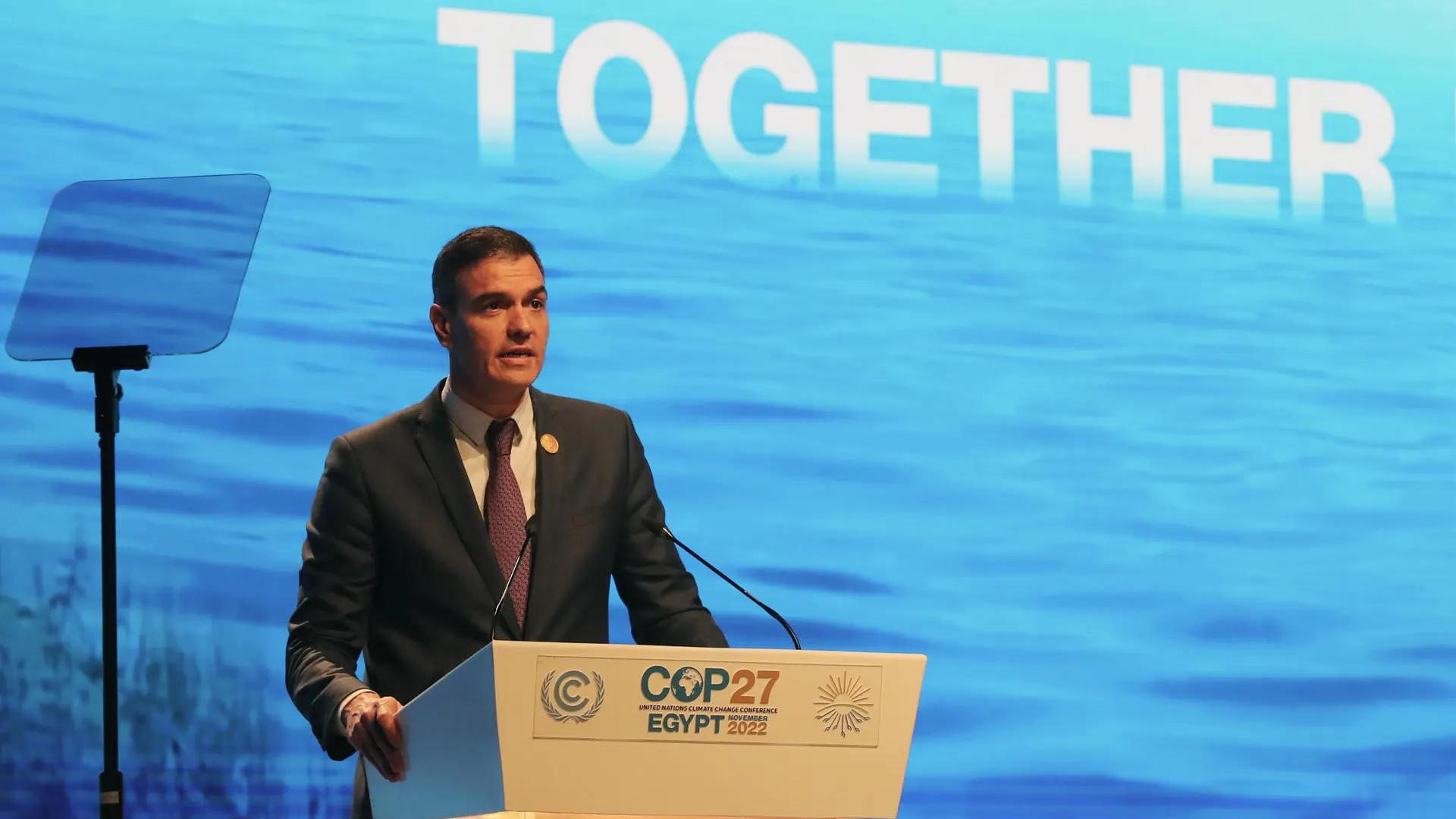 Pedro Sánchez en la Cumbre del Clima de Egipto