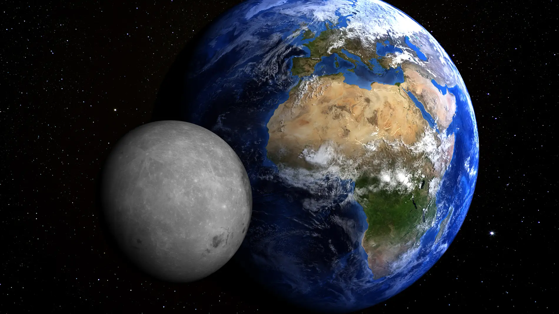 Luna y la Tierra