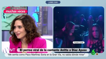 Ayuso, sobre el 'perreo' de Anitta: "Me sentí como Paco Martínez Soria en la Gran Vía, que no sabe dónde mirar"