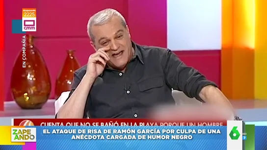 El ataque de risa de Ramón García en directo al rememorar las vacaciones de su invitado El ataque de risa de Ramón García en directo al rememorar las vacaciones de su invitado