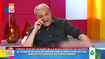 El ataque de risa de Ramón García en directo al rememorar las vacaciones de su invitado