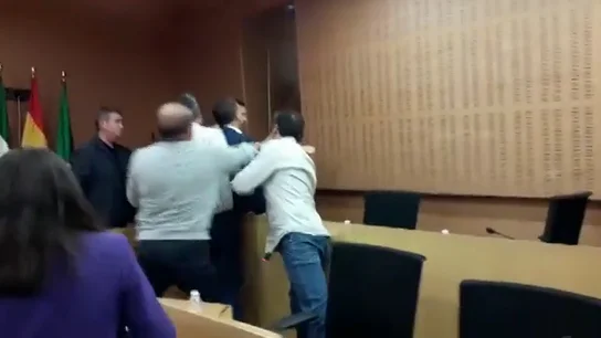 Pelea entre dos concejales en El Puerto de Santa María que casi llegan a las manos en un Pleno Pelea entre dos concejales en El Puerto de Santa María que casi llegan a las manos en un Pleno