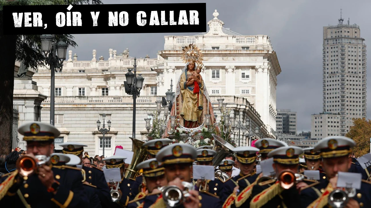 Procesión en el día de La Almudena