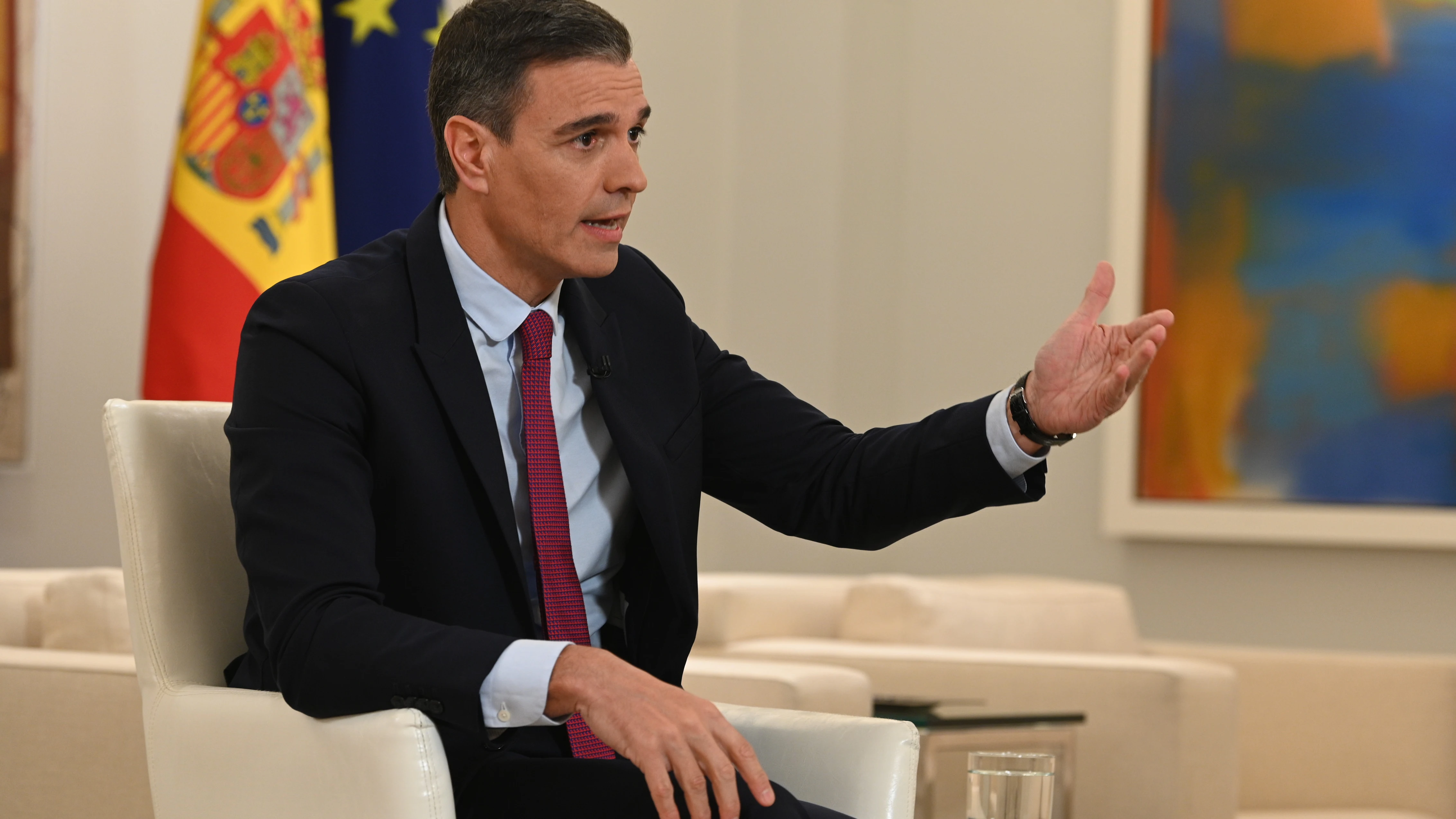 Pedro Sánchez junto a Antonio García Ferreras