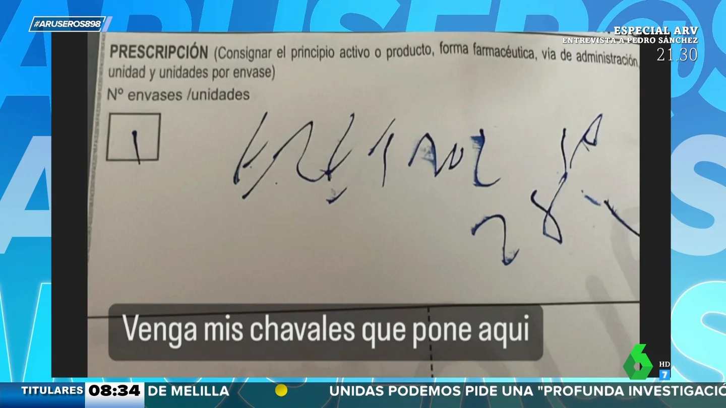 ¿Sabes qué pone en esta receta médica? El reto viral de un farmacéutico en Twitter ¿Sabes qué pone en esta receta médica? El reto viral de un farmacéutico en Twitter