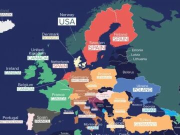 Mapa con los mejores países para mudarse
