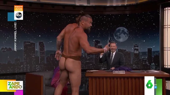 Jason Momoa se desnuda en el programa de Jimmy Kimmel Jason Momoa se desnuda en el programa de Jimmy Kimmel