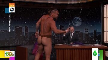 Jason Momoa se desnuda en el programa de Jimmy Kimmel