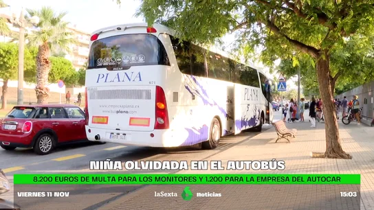 multa niña olvidada bus multa niña olvidada bus