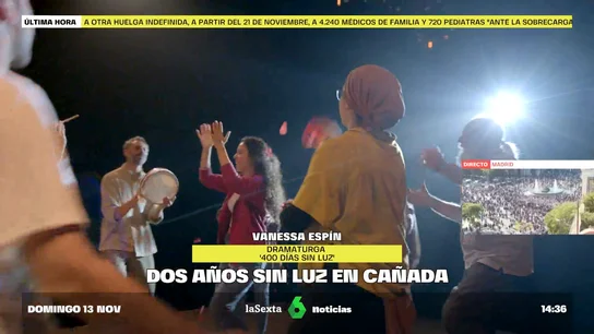 Vecinos de la Cañada Real trasladan sus '400 días sin luz' hasta el Centro Dramático Nacional Vecinos de la Cañada Real trasladan sus '400 días sin luz' hasta el Centro Dramático Nacional