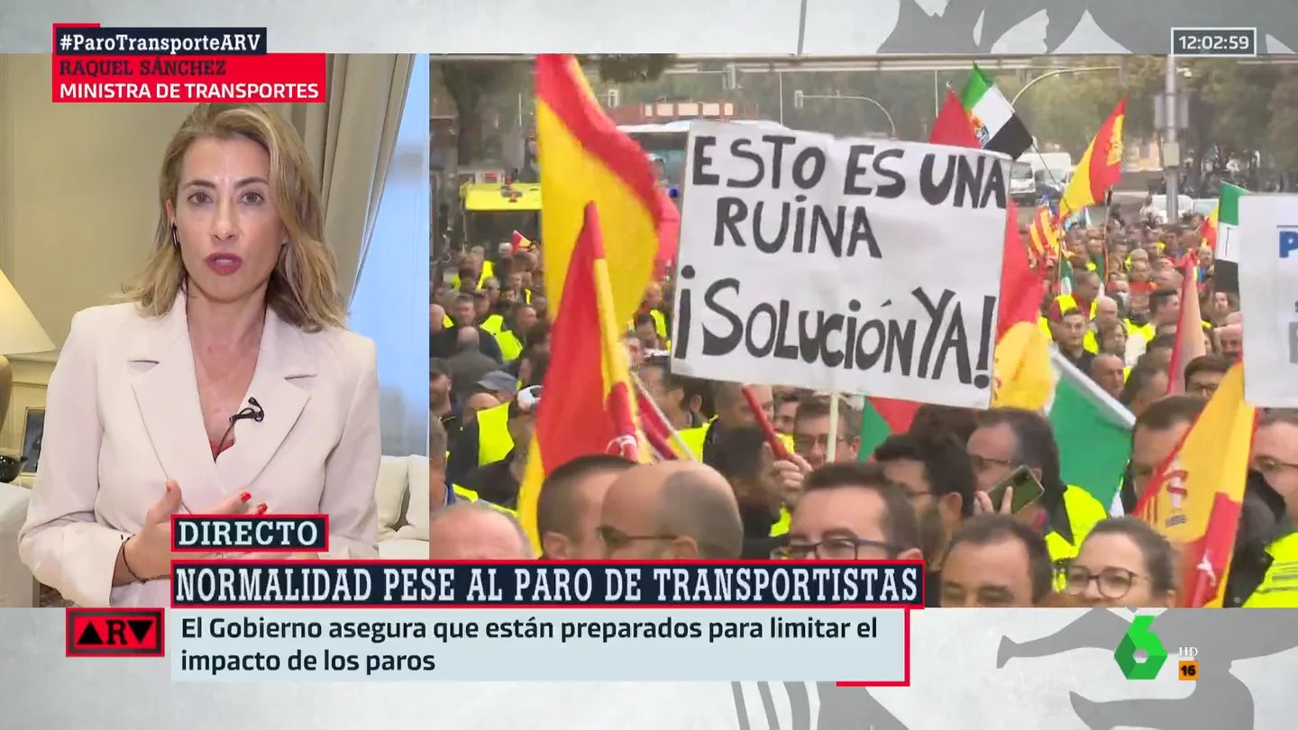 La ministra de Transportes, Raquel Sánchez La ministra de Transportes, Raquel Sánchez