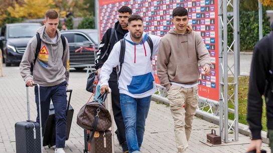 Los jugadores llegan a la concentración de la selección española Los jugadores llegan a la concentración de la selección española