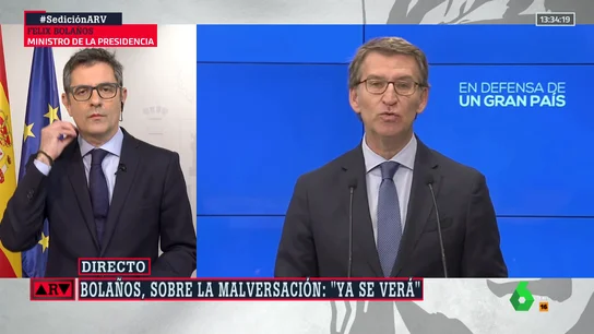 Bolaños responde a Feijóo Bolaños responde a Feijóo