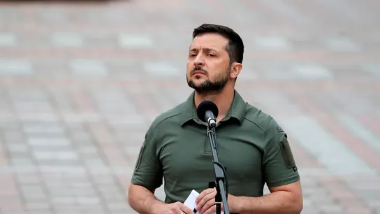 El presidente ucraniano, Volodímir Zelenski El presidente ucraniano, Volodímir Zelenski