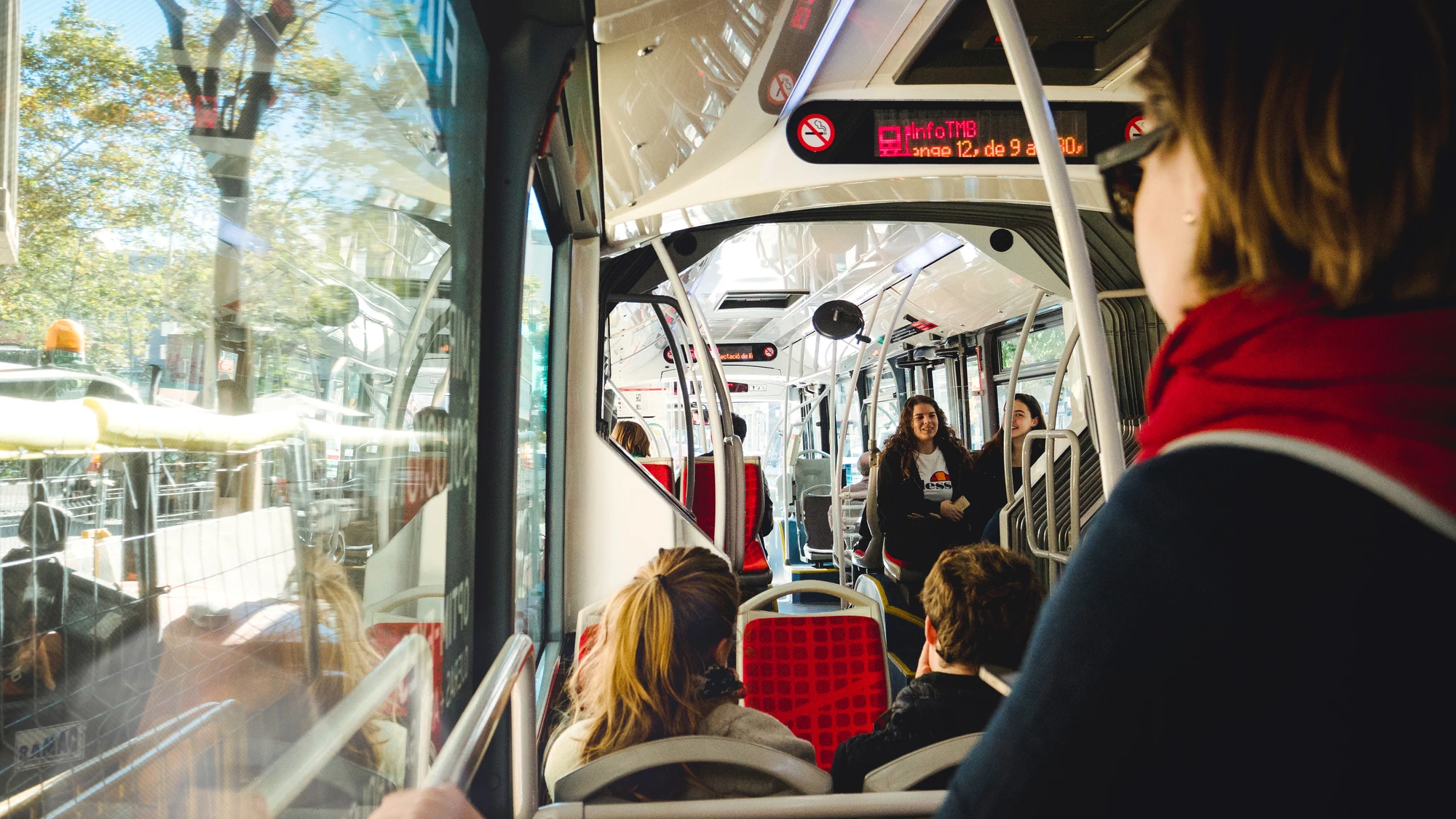 Viajar en autob&uacute;s en Barcelona