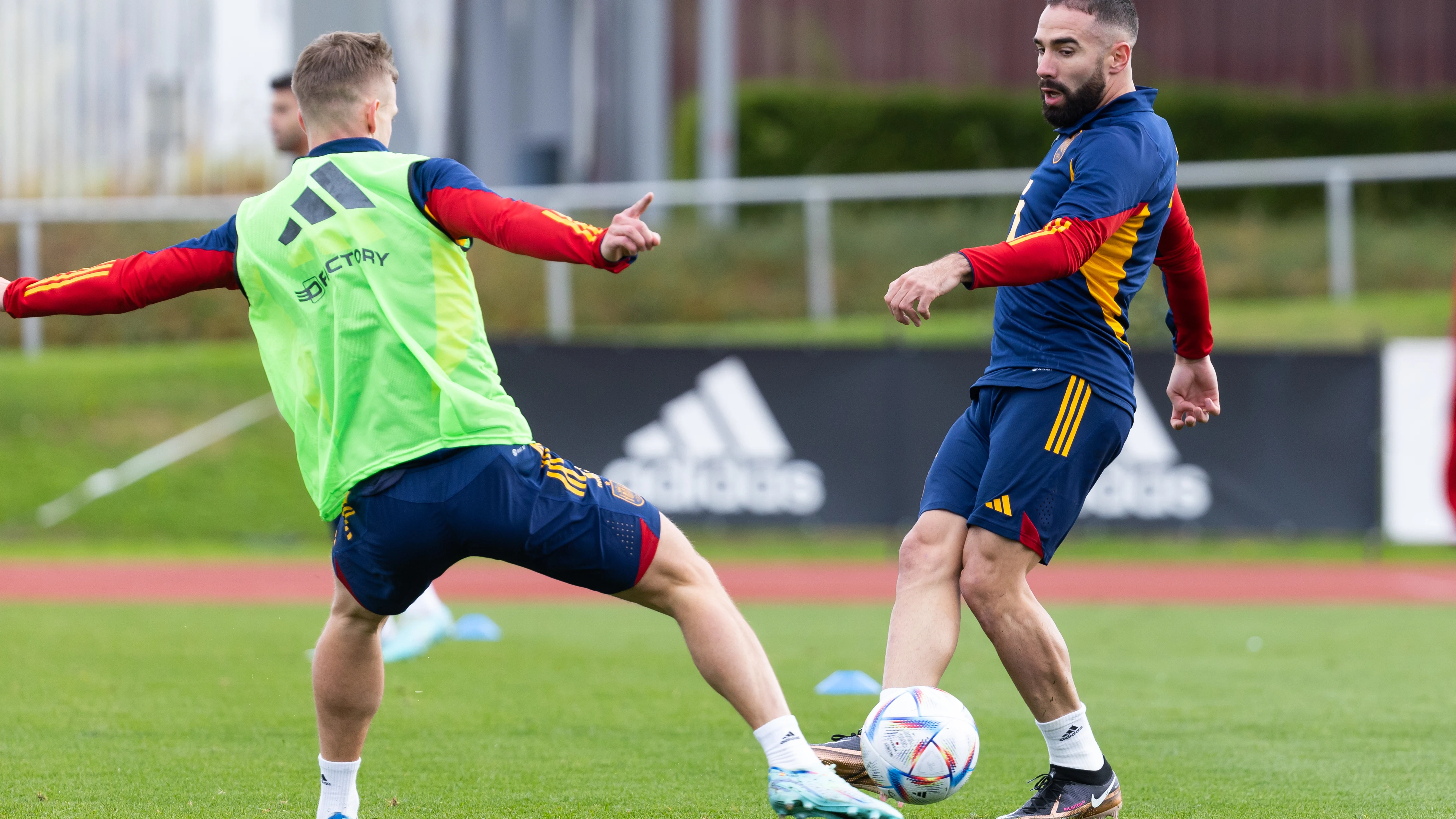 Entrenamiento de la selección española